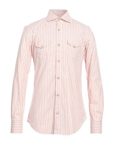 Eleventy Man Shirt Antique Rose Size 15 ¾ Cotton, Silk In Pink