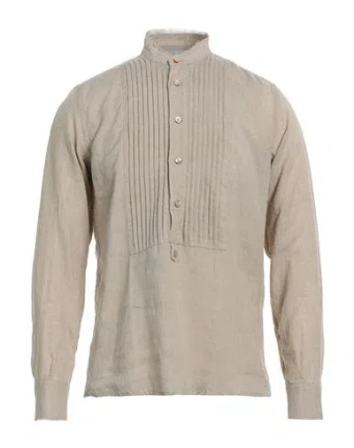 Eleventy Man Shirt Beige Size 15 Cotton