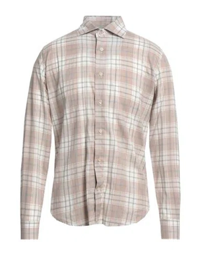 Eleventy Man Shirt Beige Size 15 ¾ Cotton