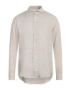 Eleventy Man Shirt Beige Size M Linen