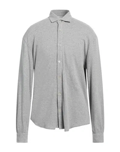 Eleventy Man Shirt Light Grey Size Xl Cotton