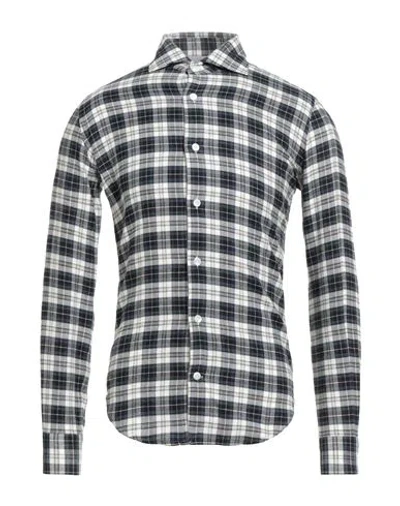 Eleventy Man Shirt Midnight Blue Size S Cotton