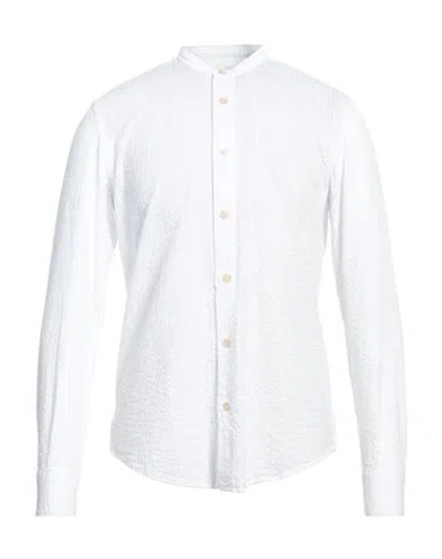 Eleventy Man Shirt White Size 15 Cotton