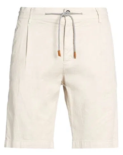 Eleventy Man Shorts & Bermuda Shorts Beige Size 32 Linen, Cotton, Elastane In Neutral