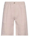 Eleventy Man Shorts & Bermuda Shorts Blush Size 32 Linen In Pink