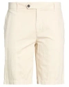 Eleventy Man Shorts & Bermuda Shorts Cream Size 33 Cotton In White