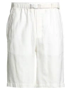 Eleventy Man Shorts & Bermuda Shorts Off White Size 30 Cotton In White