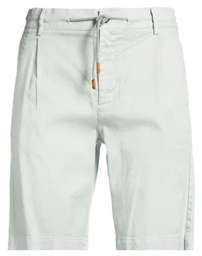 Eleventy Man Shorts & Bermuda Shorts Light Grey Size 33 Linen, Cotton, Elastane In Gray