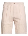 Eleventy Man Shorts & Bermuda Shorts Light Pink Size 30 Linen In Pink