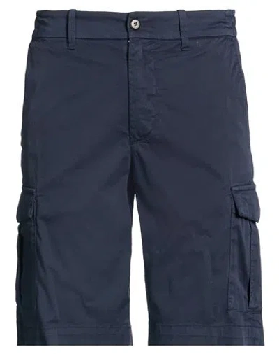 Eleventy Man Shorts & Bermuda Shorts Navy Size 30 Cotton, Elastane In Blue