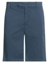 Eleventy Man Shorts & Bermuda Shorts Navy Size 30 Cotton, Elastane In Blue