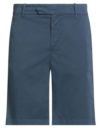 Eleventy Man Shorts & Bermuda Shorts Navy Size 30 Cotton, Elastane In Blue
