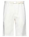 Eleventy Man Shorts & Bermuda Shorts Off White Size 30 Cotton In White