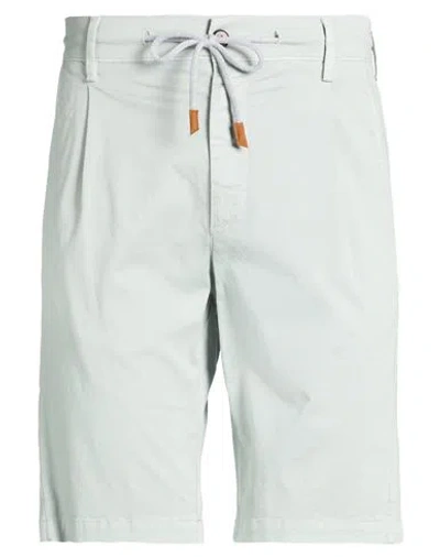 Eleventy Man Shorts & Bermuda Shorts Sage Green Size 31 Cotton, Elastane