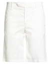 Eleventy Man Shorts & Bermuda Shorts White Size 29 Cotton, Elastane In White