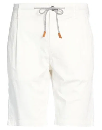Eleventy Man Shorts & Bermuda Shorts White Size 31 Cotton, Elastane