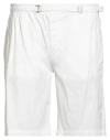 Eleventy Man Shorts & Bermuda Shorts White Size 34 Cotton, Elastane