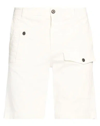 Eleventy Man Shorts & Bermuda Shorts White Size 34 Cotton, Elastane