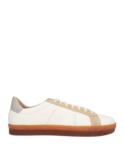 Eleventy Man Sneakers White Size 7 Leather