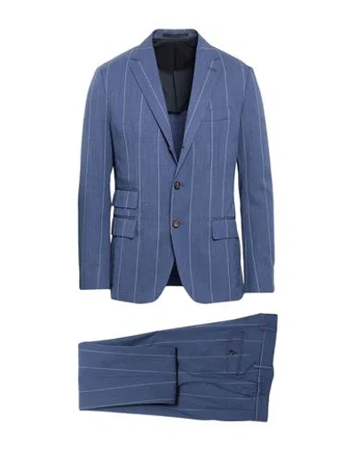 Eleventy Man Suit Blue Size 42 Wool