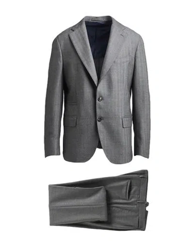 Eleventy Man Suit Grey Size 44 Wool In Gray