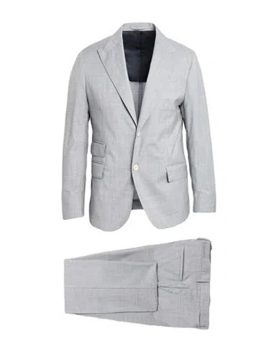 Eleventy Man Suit Grey Size 50 Wool