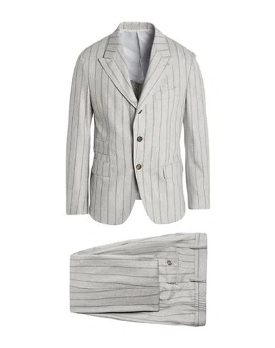 Eleventy Man Suit Light Grey Size 44 Wool, Cashmere, Elastane In Gray