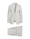 Eleventy Man Suit Light Grey Size 48 Wool, Elastane In Gray