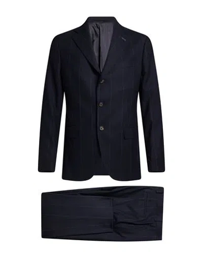 Eleventy Man Suit Midnight Blue Size 38 Wool