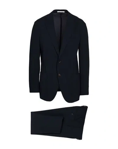 Eleventy Man Suit Midnight Blue Size 46 Polyester