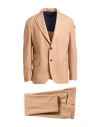 Eleventy Man Suit Sand Size 42 Wool In Neutral