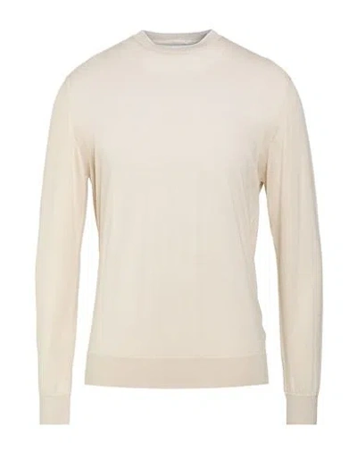 Eleventy Man Sweater Beige Size L Wool, Silk In Neutral
