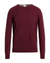 Eleventy Man Sweater Burgundy Size M Cashmere In Red