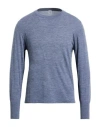 Eleventy Man Sweater Grey Size S Wool In Blue