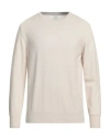 Eleventy Man Sweater Ivory Size Xl Cashmere In White