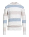 Eleventy Man Sweater Light Blue Size M Cashmere, Alpaca Wool, Silk