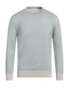 Eleventy Man Sweater Light Grey Size L Wool, Silk In Grey