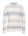 Eleventy Man Sweater Light Grey Size M Cashmere, Alpaca Wool, Silk In Gray