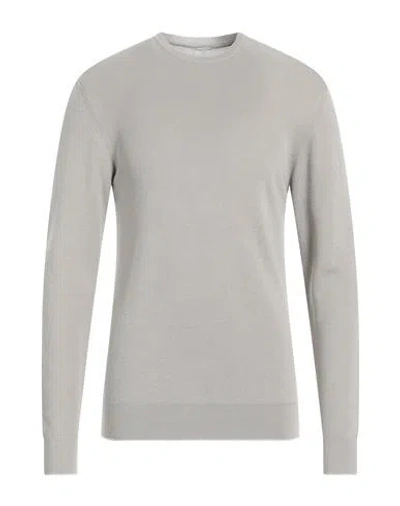 Eleventy Man Sweater Light Grey Size M Wool, Silk In Gray
