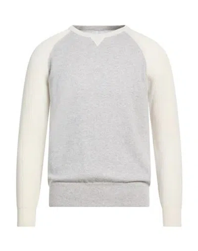 Eleventy Man Sweater Light Grey Size Xl Cashmere In Gray