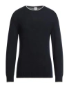 Eleventy Man Sweater Midnight Blue Size M Wool