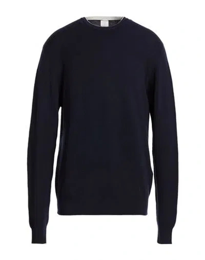 Eleventy Man Sweater Midnight Blue Size Xxl Wool, Silk