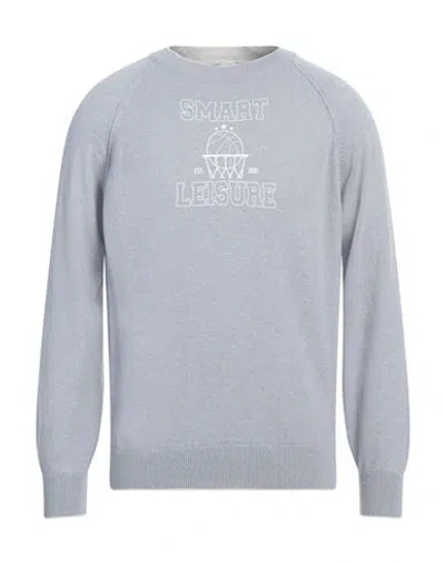 Eleventy Man Sweater Sky Blue Size M Cashmere