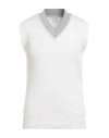 Eleventy Man Sweater White Size L Wool
