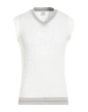 Eleventy Man Sweater White Size M Cotton In White