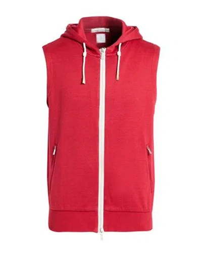 Eleventy Man Sweatshirt Brick Size M Cotton, Polyamide In Red