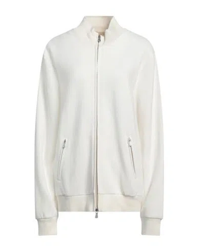 Eleventy Man Sweatshirt Ivory Size Xxl Cotton In White