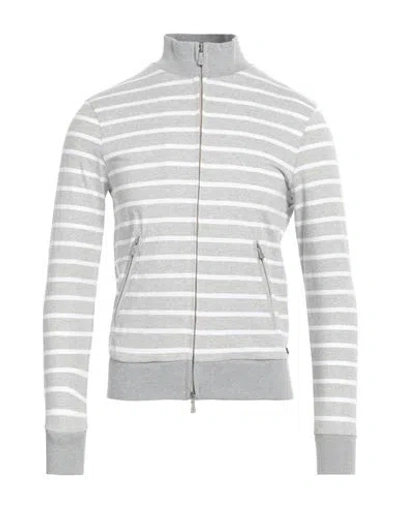 Eleventy Man Sweatshirt Light Grey Size Xs Cotton, Goat Skin