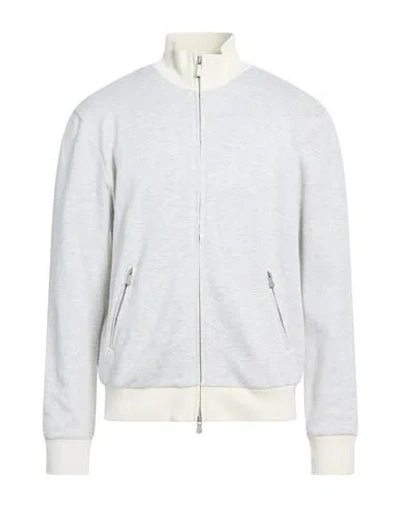 Eleventy Man Sweatshirt Light Grey Size Xxl Cotton, Polyamide In Gray