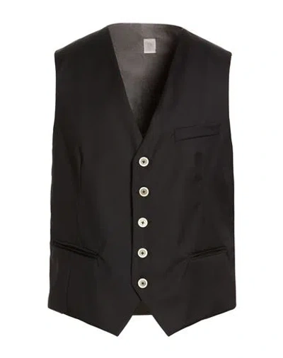 Eleventy Man Tailored Vest Black Size 44 Wool